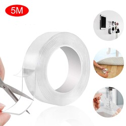 5m Doppelseitiges Klebeband Nano Klebe Band beidseitig extra stark wasserfest