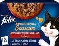 Felix Sensations Saucen Vielfalt vom Land Sauce Katzenfutter Nassfutter 72 x 85g