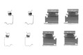 BOSCH 1 987 474 311 Zubehörsatz, Scheibenbremsbelag vorne hinten für PEUGEOT