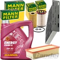 MANN FILTER INSPEKTIONSPAKET+5L 5W30 MOTORÖL für AUDI Q3 VW PASSAT B6 B7 TIGUAN