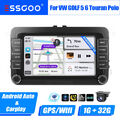 7 Zoll Android 13 Carplay Autoradio GPS Kam 32G Für VW GOLF 5 Passat Touran Polo