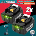 2X 18V 6,0Ah Ersatz Akku Für Makita BL1860B Li-ion BL1850B BL1830 LED Batterie