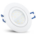 RW-2 Spot Badezimmer LED Einbauspot flach weiß IP44 dimmbar LED 5W warmweiß 230V
