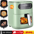 6L Heißluftfritteuse 1500W Air Fryer Fritteusen Heißluft Ofen Friteuse Backen