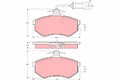 TRW GDB404 Bremsbelagsatz, Scheibenbremse für AUDI Bremsanlage