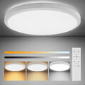 28W mit Fernbedienung LED Deckenleuchte Dimmbar Deckenlampe Wohnzimmer Badlampe