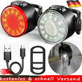 Fahrrad LED Vorne& Hinten Set Beleuchtung Rücklicht Scheinwerfer Fahrradlicht DE