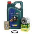 Mann Ölfilter Ford + 5L 5W-20 Castrol für Ford B-C-Max Ecosport Fiesta Focus