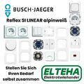 Busch Jaeger Reflex SI LINEAR alpinweiß Schalter Steckdose Rahmen Lichtschalter