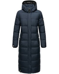 Navahoo Damen Winterjacke Langer Parka Warm Stepp Mantel Kunst Kapuze Isalie NEU