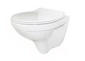 Wand Wc verkürzt 49cm SPÜLRANDLOS compact Beschichtung Sitz Soft-Close Deckel