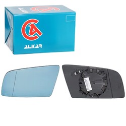 ALKAR SPIEGELGLAS ASPHÄRISCH BEHEIZBAR BLAU GETÖNT LINKS passend für BMW 6 | 642