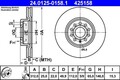2x ATE Bremsscheibe 24.0125-0158.1 für VW