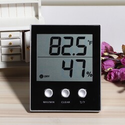 ­LCD Electronic Digital Indoor Thermometer Hygrometer Temperature Humidity Gauge