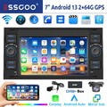 DAB+ 64G Android 14 Autoradio Carplay Navi Für Ford Focus Mondeo C S Max Transit
