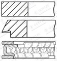 08-125607-00 GOETZE ENGINE Kolbenringsatz für CHEVROLET,HOLDEN,OPEL,VAUXHALL