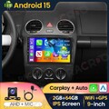 Für VW NEW Beetle 2001-2010 Android 15 Apple CarPlay Autoradio GPS WiFi 2+64GB