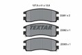 TEXTAR Bremsbelagsatz, Scheibenbremse 2336101 für BUICK CADILLAC CHEVROLET OPEL