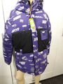 WINTERJACKE von Pull & Bear Lila Schwarz m.Kapuze GR 46/48 M NEU M.ETIKETT  