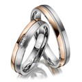 Trauringe Partnerringe Titan Zirkonia Eheringe Verlobungsringe TI-14 | Paarpreis