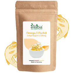 Omega 3 Kapseln 1000 Stk. Fischöl hochdosiert 18% EPA & 12% DHA Triglycerid-Form
