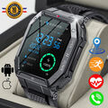 Smartwatch Sport Outdoor Tracker GPS Großer Akku 1,85" HD Display Schick IP68