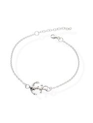  925 Silber Armkette Anker Charm Damen-Armband Armkettchen-9