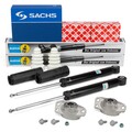 2x BILSTEIN B4 Stoßdämpfer + Dreckschutz + Domlager für VW GOLF 5 VARIANT hinten