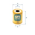 UFI 25.030.00 Ölfilter Filtereinsatz für OPEL Omega B Limousine (V94)