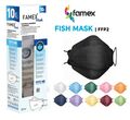 10 x FFP2 Maske 4D Fisch Maske Mundschutz Atemschutz Masken Fischmasken farbig