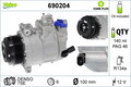 VALEO 690204 Compressor, air conditioning for VW