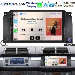 Für BMW 5er E39 X5 E53 E38 64GB Android 15 Autoradio Apple Carplay GPS NAVI WIFI