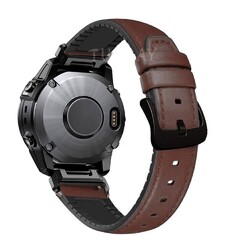 Leder Silikon Armband Für Garmin Fenix E 8 7 7X 6 6X Pro 5 5X Plus 3 HR Enduro 3