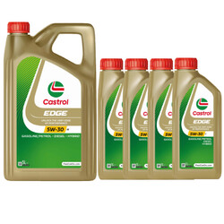 Castrol Edge 5W-30 M / 5 Liter Kanister + 4x 1 Liter Flasche MB 229.52 BMW LL 04