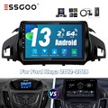 9" Android 13 2+64G Autoradio Carplay GPS NAV DAB+ Kamera Für Ford Kuga 12-2018