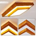 Holz Optik Design LED Decken Lampen Flur Wohn Schlaf Bade Zimmer Luxus Leuchte