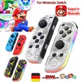 1 Paar Für Nintendo Switch Joy Con Controller LED RGB Wireless Gamepad L&R