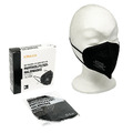 6 Stück Maimed Atemschutzmaske Mundschutzmaske FFP2 NR Schwarz ohne Ventil