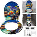 Duroplast Aquarium Toilettendeckel Toilettensitz Klobrille WC Sitz Klodeckel Top