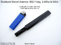 Dualband Antenne 802.11N/AC/AX/BE 2.5dbi/2.4ghz 5.5dbi/5ghz Wifi 5/6/6E/7 RP-SMA