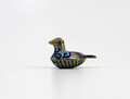 kleine Cloisonne Messing Emaille Enten Dose Vintage Deckeldose 6,6cm (N)