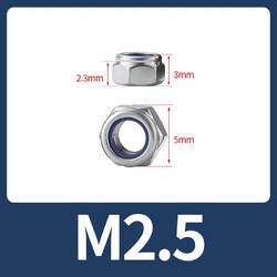 Sicherungsmuttern DIN 985 Edelstahl A2 V2A Stopmuttern M2 M2,5 M3 M4 M5 bis M30