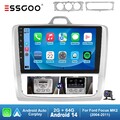 2+64G Carplay Autoradio Android 14 GPS NAVI AHD Cam Für Ford Focus Exi AT 04-11
