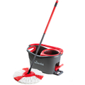 Vileda Wischmop Turbo 2in1 Microfibre Komplett Set, Bodenwischer, schwarz