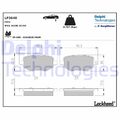 Bremsbelagsatz  Scheibenbremse hinten Delphi LP3640 für CITROËN DS OPEL