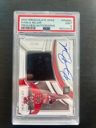 2022 Makulate WWE WEISS BELAIR Premium Jumbo Relic Patch Auto Red SP 99 PSA 9