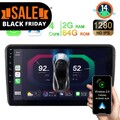 2+64G Autoradio Android 14 Für Audi A3 8P 2003-2012 GPS NAVI Apple Carplay WIFI