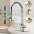 Küchenarmatur Ausziehbar Brause Touch Sensor Wasserhahn Küche Spültischarmatur