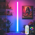 LED RGB Stehleuchte Eckleuchte Stehlampe Lichtsäule Farbwechsel Farbig Ecklampe