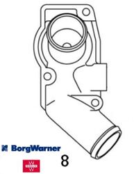 BorgWarner (Wahler) 4428.92D Thermostat für Kühlmittel Thermostat für Opel 